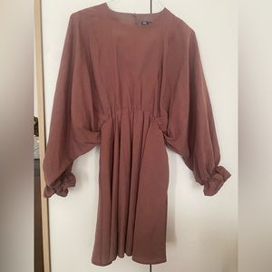 Modern bohemian Zara dress size S, beautiful clay mauve color, never worn